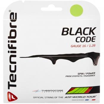 Tecnifibre Black Code Lime 16g Tennis String Reel - 12m Length