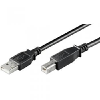 Cable USB 2.0 Microconnect USBAB01B de 0,1m en Negro