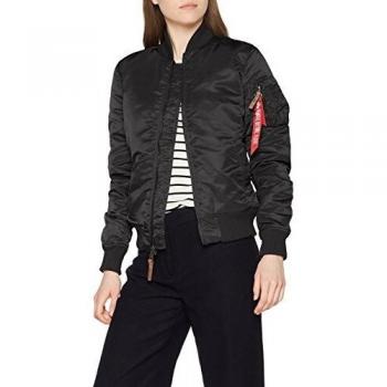 Alpha Industries Women's MA-1 VF 59 Bomber Jacket - Black, Size L