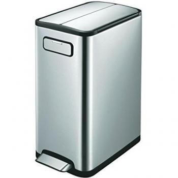 EKO Ecofly Cubo de Pedal 20+20 Litros Acero Inoxidable Mate