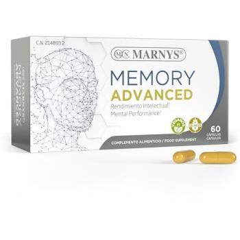 Marnys Memory Advanced - Suplemento Alimenticio de 60 Cápsulas Vegetales para Rendimiento Intelectual y Mental con Rodiola, Bacopa, Citicolina, Fosfatidilserina y Vitaminas
