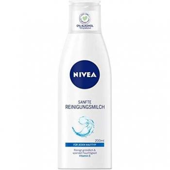 Leche Limpiadora Refrescante Nivea para Rostro 200 ml - Cuidado para Piel Normal y Mixta con Vitamina E