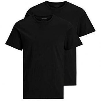 Jack & Jones Men's Basic Crew Neck T-Shirt 2-Pack - Black
