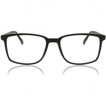 Gafas Anti-Azules Rectángulo Montura Completa Plástico Negras Lentes Recetadas para Hombre - SmartBuy Collection
