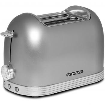 Tostadora 2 Ranuras Vintage Schneider 815W Plata