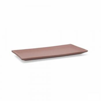 Bandeja de Aperitivos Quid Mineral Gres Terracota Cerámica 15 x 30 cm (8 Unidades)