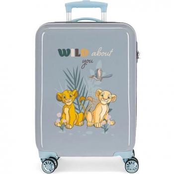 Disney Lion King Before The Bloom Maleta de Cabina Rígida Azul 4 Ruedas ABS 32L