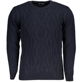 U.S. Polo Assn. Grand Polo Blue Fabric Sweater - XL, Round-neck Knitwear, male, Blue