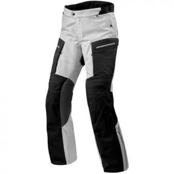 REV'IT! Pantalones de Moto Offtrack 2 H2O Negro-Plateado - Pantalones textiles para motocicleta, impermeables, color negro y plateado, con tecnología H2O, diseño ajustado, protección en