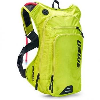 USWE Sports Forastero 9 Paquete de hidratación con vejiga, Unisex, Amarillo, 9 litres