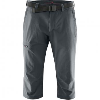 Men's Capri Pants Jennisei by MAIER SPORTS - Breathable, Elastic Material, Size 66, Graphite Color