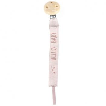 Walking Mum Hello Baby - Pinza para chupete, color rosa