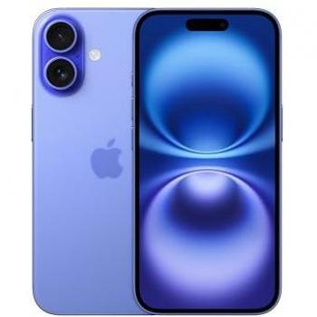 Apple iPhone 16 128GB Ultramarine, teléfono móvil 5G con Apple Intelligence, control de cámara, chip A18, color Azul Ultramarino
