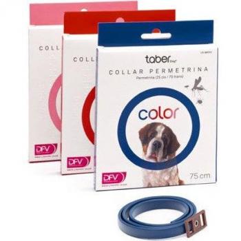 Collar Antiparasitario Taberdog con Permetrina 75 cm Color Rojo