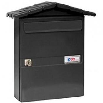 Black Chalet Mailbox 2111 BTV Outdoor Steel