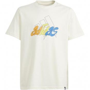 Camiseta adidas GFX Illustrated Infantil Blanco