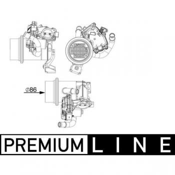 Enfriador EGR BEHR MAHLE CE 18 000P