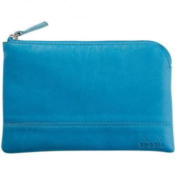 Rhodia 116536C - Bolsa con cremallera - Rhodiarama - Azul Turquesa