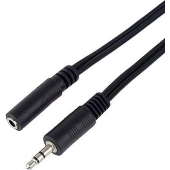 PremiumCord 2m 3.5mm M/F cable de audio 3,5mm Negro - Cables de audio