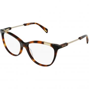 Police SPLL15 Men's Semi Matte Ruthenium Blue Sunglasses with Brown Mirror Lenses