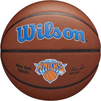 Wilson NBA Team Composite Basketball - New York Knicks, Size 7, Unisex, Brown