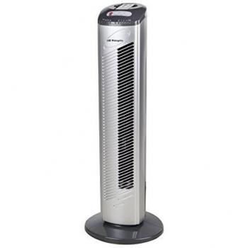Orbegozo TWM 0975 - Ventilador de torre, 3 velocidades, mando a distancia, temporizador, oscilante, asa de transporte, 45 W, gris
