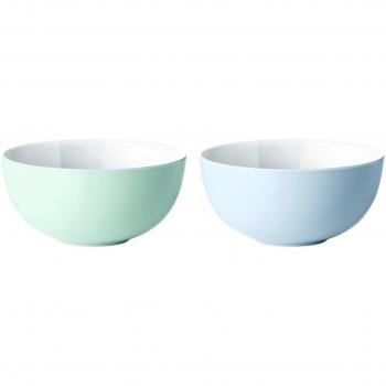 Stelton Emma Schüsseln, 2 Stck-Blau Cuencos, Piedra, Azul, 15 x 15 x 11 cm