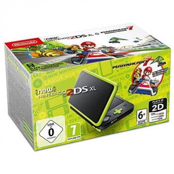 New Nintendo 2DS XL Nero e Lime + Mario Kart 7 [Importación italiana]