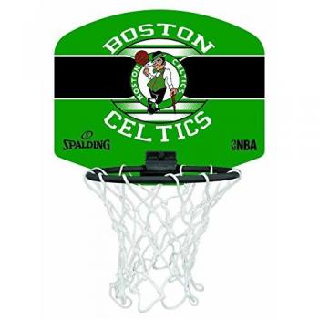 Spalding NBA Miniboard Boston Celtics 77-651Z Minicanasta, Unisex, Multicolor, Talla Única