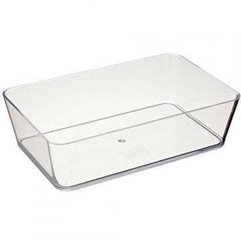 Contenedor de baño grande WENKO Candy, plástico transparente, 22x14x6 cm