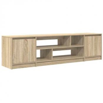 Mueble de TV Sonoma 188.5x41x50 cm Madera Ingeniería con Soporte para Televisor