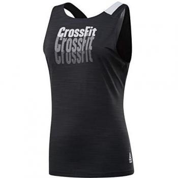 Reebok RC Activchill Tank Camiseta de Tirantes para Fitness y Entrenamiento, Mujer, Negro