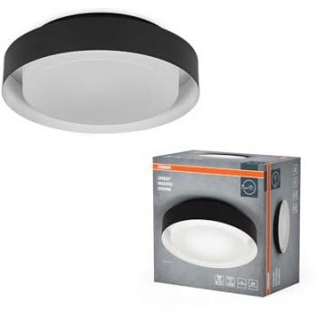 Lámpara de techo y aplique OSRAM ORBIS MADRID 290 mm, negra, E27, diseño moderno, metal/vidrio