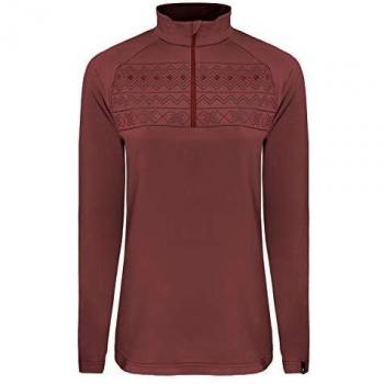 Odlo Pazola Ribbon - Camiseta de Manga Larga para Mujer, Mujer, 594721, Rojo, XX-Large