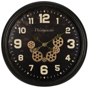 Reloj de Pared Engranajes Tamaño grande industrial (Ø 60 cm)
