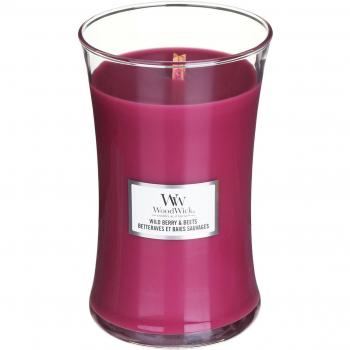Woodwick Large Hourglass Scented Candle with Crackling Wick | Wild Berry & Beets | Up to 130 Hours Burn Time 1632276E