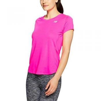 New Balance MC Accelerate Camiseta, Mujer, Rosa
