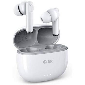 Odec Auriculares Inalámbricos 5.1, Auriculares Bluetooth 5 Sonido Estéreo, Reproducci 20 Horas, Estéreo internos con indicador de batería, Micrófono Incorporado, Control Táctil, IPX5