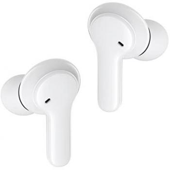 Auriculares In-Ear Bluetooth Boompods Bassline Compact - Blanco, con Personalización de Sonido y 7 horas de Batería