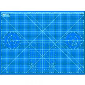 ANSIO A0 de doble cara - 5 capas alfombrilla de corte métrica/Imperial 120 cmx 90 cm/47 cm x 35 cm) - cielo azul/True Azul