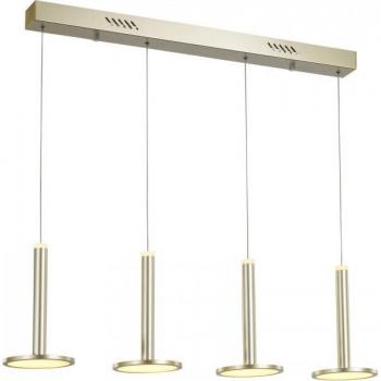 Lámpara colgante moderna Oliver - Italux - Colgante LED moderno dorado, blanco cálido 3000K, 2690lm