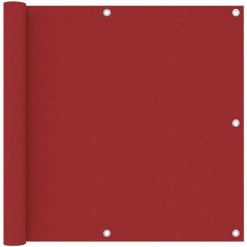 vidaXL Toldo para balcón tela oxford rojo 90x500 cm