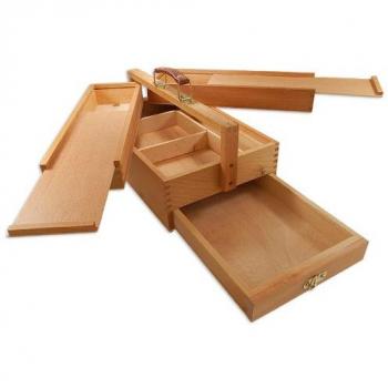 Artina - Maletín VANNES - caja de pinturas de madera - para artistas - con 4 cajones