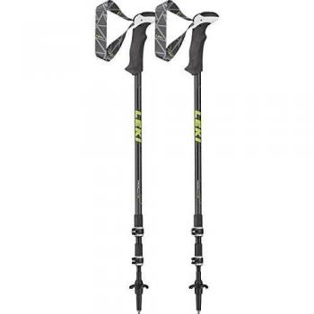 Leki Makalu Lite Bastón de Trekking, Negro, 100 - 135 cm