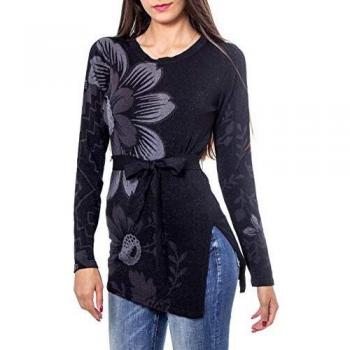 Desigual Pullover Lua suéter, Negro