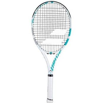 Babolat Drive G Lite Strung Racket, Color Blanc y Azul, tamaño 68,5 cm, Grip Size 4
