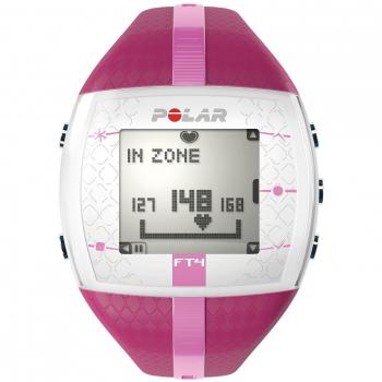 Polar FT4 - Reloj con pulsómetro e indicador de calorías consumidas para fitness y cross-training, color rosa