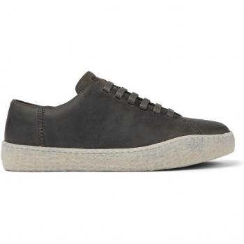 CAMPER Peu Terreno Men's Sneakers in Grey Smooth Leather - Size 46