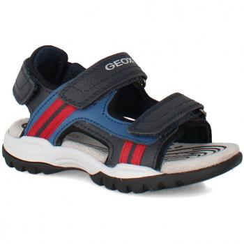 Sandalia Geox Borealis J450RA para Niños y Bebés, color azul marino/rojo, talla 26