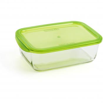 Luminarc Keep'n'Box - Recipiente rectangular de vidrio con tapa, 189 cl